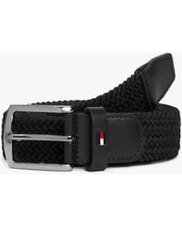 Tommy Hilfiger - Cintura Elastica Con Motivo Intrecciato - Lyst