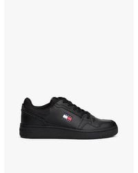 Tommy Hilfiger - Retro Basketbalsneaker Met Fijne Profielzool - Lyst