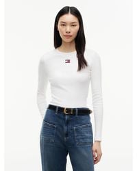 Tommy Hilfiger - Tommy Badge Slim Long Sleeve T-Shirt - Lyst