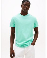 Tommy Hilfiger - Slim T-Shirt Met Ronde Hals En Lineair Logo - Lyst