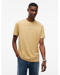 Tommy Hilfiger - Tommy Jeans Linear Logo Jersey T-Shirt - Lyst
