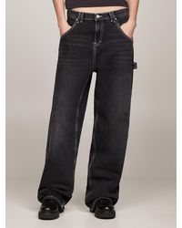 Tommy Hilfiger - Daisy Low Rise Baggy Black Jeans - Lyst