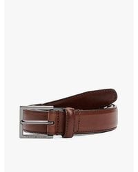 Tommy Hilfiger - Cinturón De Piel Con Hebilla Cuadrada Y Logo - Lyst