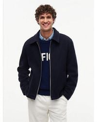 Tommy Hilfiger - Wool Blend Zip Thru Ivy Jacket - Lyst