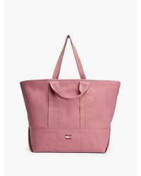 Tommy Hilfiger - Tote-Bag Aus Canvas Mit Gleichfarbigem Logo - Lyst