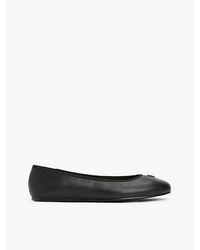 Tommy Hilfiger - Ballerina Aus Leder Mit Th-Monogramm - Lyst