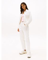 Tommy Hilfiger - Light Wash Ultra High Rise Mom Jeans - Lyst