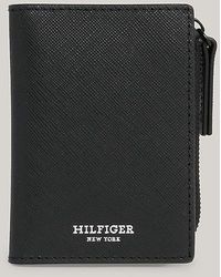 Tommy Hilfiger - Bifold-Brieftasche aus Leder mit Reißverschluss - Lyst