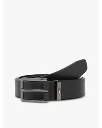 Tommy Hilfiger - Ledergürtel OLIVER 3.0 cm breit mit tiefgeprägtem Logo - Lyst