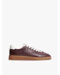 Tommy Hilfiger - Tommy Jeans The Greenwich Croco Print Leather Trainers - Lyst