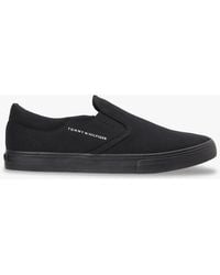 Tommy Hilfiger - Canvas Slip-On Trainers - Lyst