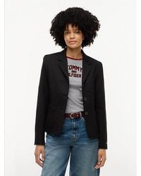 Tommy Hilfiger - Timeless Wool Blend Single Breasted Blazer - Lyst