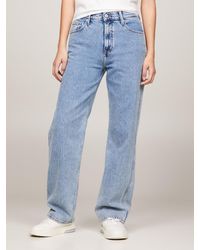 Tommy Hilfiger - Betsy Mid Rise Wide Leg Faded Jeans - Lyst