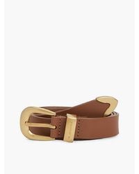 Tommy Hilfiger - Leather Western Rounded Buckle Belt - Lyst
