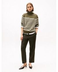 Tommy Hilfiger - Rechte Slim Fit Broek Met Krijtstreep - Lyst
