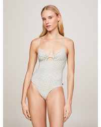 Tommy Hilfiger - Retro Cutout One-piece Swimsuit - Lyst