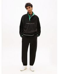 Tommy Hilfiger - Fleece Joggingbroek Met Trekkoord En Logo - Lyst