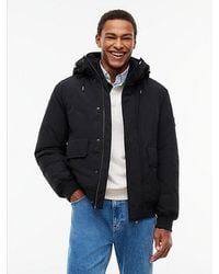 Tommy Hilfiger - Tommy Jeans Water Resistant Padded Hooded Bomber Jacket - Lyst