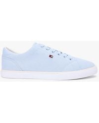 Tommy Hilfiger - Low Profile Canvas Lace-Up Trainers - Lyst