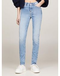 Tommy Hilfiger - Nora Mid Rise Skinny Faded Jeans - Lyst