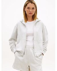 Tommy Hilfiger - Essential Logo Zip-Thru Lounge Hoody - Lyst