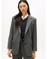 Tommy Hilfiger - Blazer Oversize Gessato - Lyst