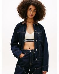 Tommy Hilfiger - Oversized Denim Chore Jacket - Lyst