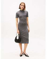 Tommy Hilfiger - Festive Metallic Slim Midi Bodycon Dress - Lyst