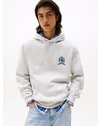 Tommy Hilfiger - Felpa Heritage Con Cappuccio E Logo Sul Retro - Lyst