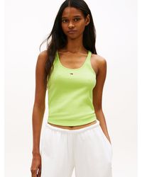 Tommy Hilfiger - Racerback Ribbed Slim Tank Top - Lyst