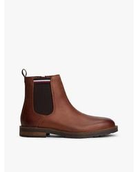 Tommy Hilfiger - Chelsea Boot Met Profielzool En Rits - Lyst