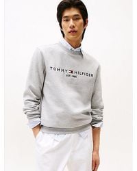 Tommy Hilfiger - Flex Fleece Sweatshirt Met Geborduurd Logo - Lyst