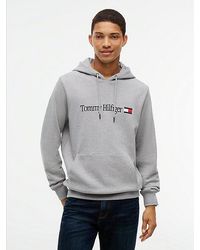 Tommy Hilfiger - Logo Terry Drawstring Hoody - Lyst