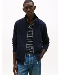 Tommy Hilfiger - Contrast Tape Zip-thru Sweatshirt - Lyst