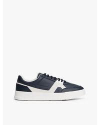 Tommy Hilfiger - Court-Sneaker Aus Leder Mit Strukturmix - Lyst
