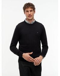 Tommy Hilfiger - Crew Neck Jumper With Cashmere - Lyst