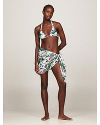 Tommy Hilfiger - Heritage Print Cover Up Mini Sarong - Lyst