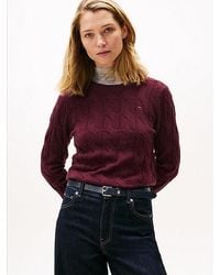 Tommy Hilfiger - Cable Knit Soft Wool Jumper - Lyst