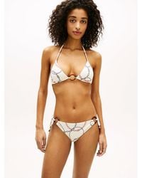 Tommy Hilfiger - Print Tortoiseshell Ring Triangle Bikini Top - Lyst
