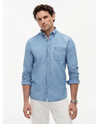 Tommy Hilfiger - Regular Fit Button-down Chambray Shirt - Lyst