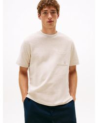 Tommy Hilfiger - T-Shirt Con Tasca E Monogramma Th - Lyst
