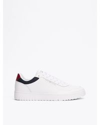 Tommy Hilfiger - Sneakers Stile Basket Con Mix Di Texture - Lyst