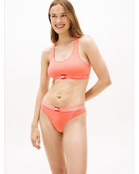 Tommy Hilfiger - Tanga CLASSIC THONG mit Logobund, Stretch-Baumwolle - Lyst
