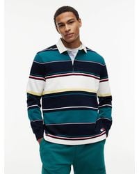 Tommy Hilfiger - Relaxed Fit Mixed Stripe Rugby Shirt - Lyst