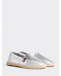 tommy hilfiger metallic espadrilles