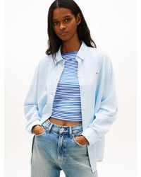 Tommy Hilfiger - Relaxed Fit Linen Blend Shirt - Lyst
