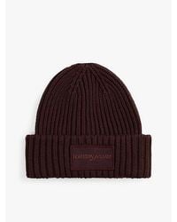 Tommy Hilfiger - Tonal Logo Patch Rib-knit Beanie - Lyst
