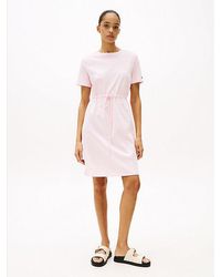 Tommy Hilfiger - Mini T-Shirt-Jurk Met Logo - Lyst