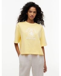 Tommy Hilfiger - Crest Embroidery Relaxed Washed Jersey T-Shirt - Lyst