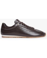 Tommy Hilfiger - Th Monogram Plaque Leather Trainers - Lyst